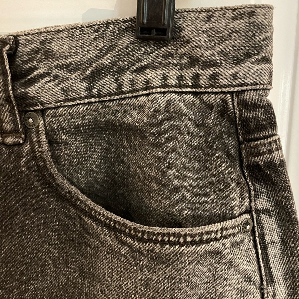 Allsaints Gray/Black Betty Denim Mini Skirt (Size 8) - Picture 4 of 11